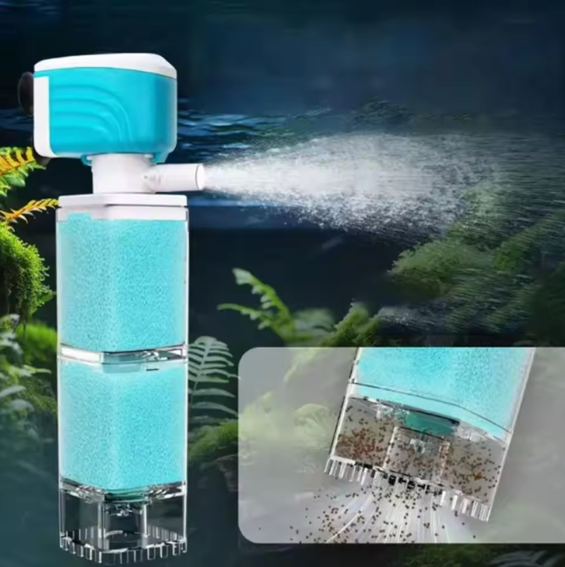 Aquariumfilter - stil sponsfilter met zuurstofpomp β ABS