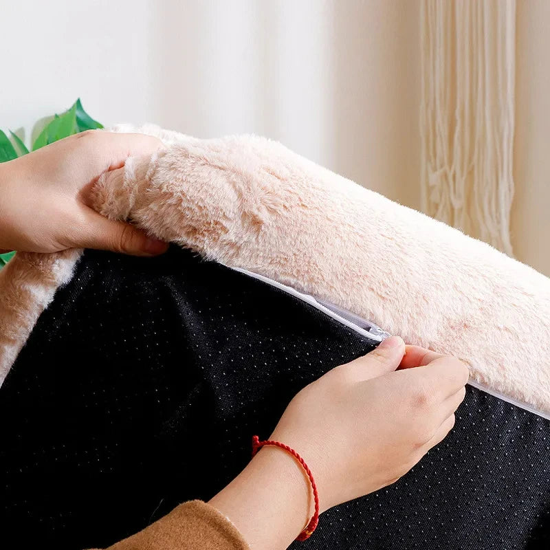 LuxeFluff Kattenbank – Winter Warme Kattenmand & Sofa