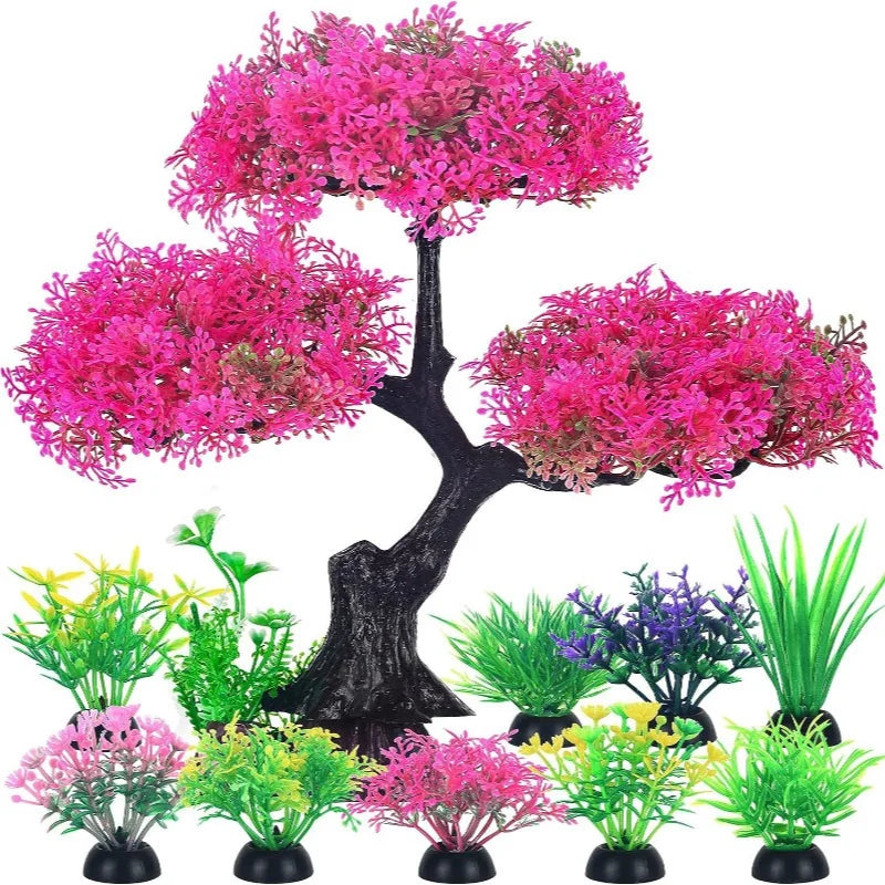 Aquarium plastic plantendecoratie