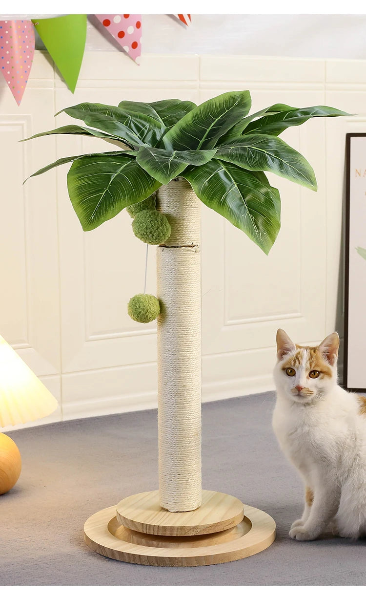 KlimPaws Sisal Speelkrabpaal met Hangballen en Houten Balbaan