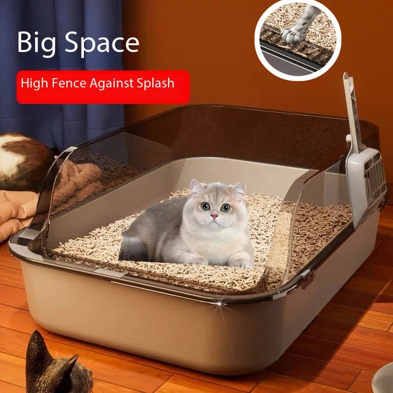 Semi-gesloten Kattenbak