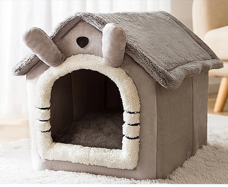 Hondenbench Zacht & Wasbaar – Binnenhuis Kennel Grijs