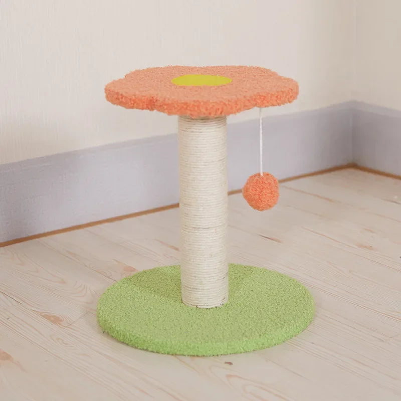 KlimPaws BloomNest Krabpaal met Springplatform en Bloemvormig Kattennest