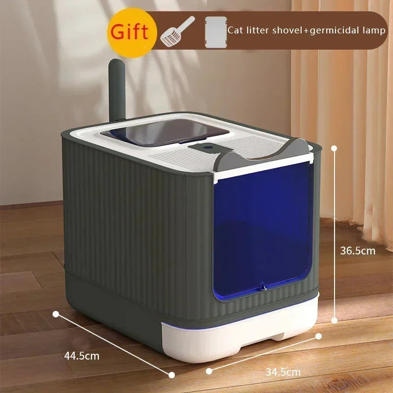 Gesloten Kattenbak met UV-sterilisatie – Groot & Hygiënisch Plastic