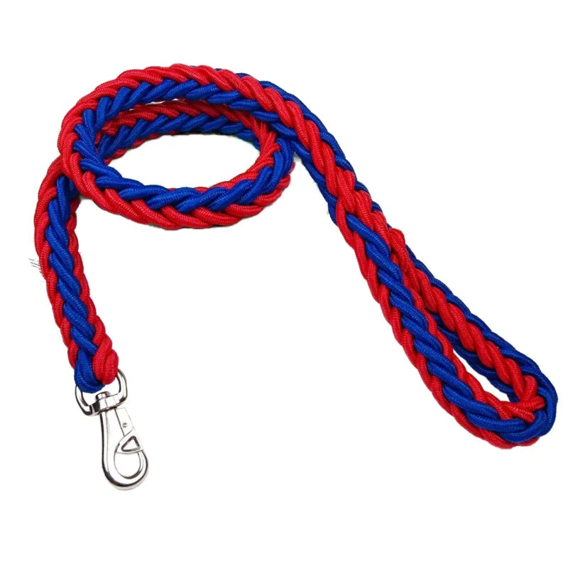 Sterke Nylon Hondenriem 115cm – Gevlochten voor Grote Honden