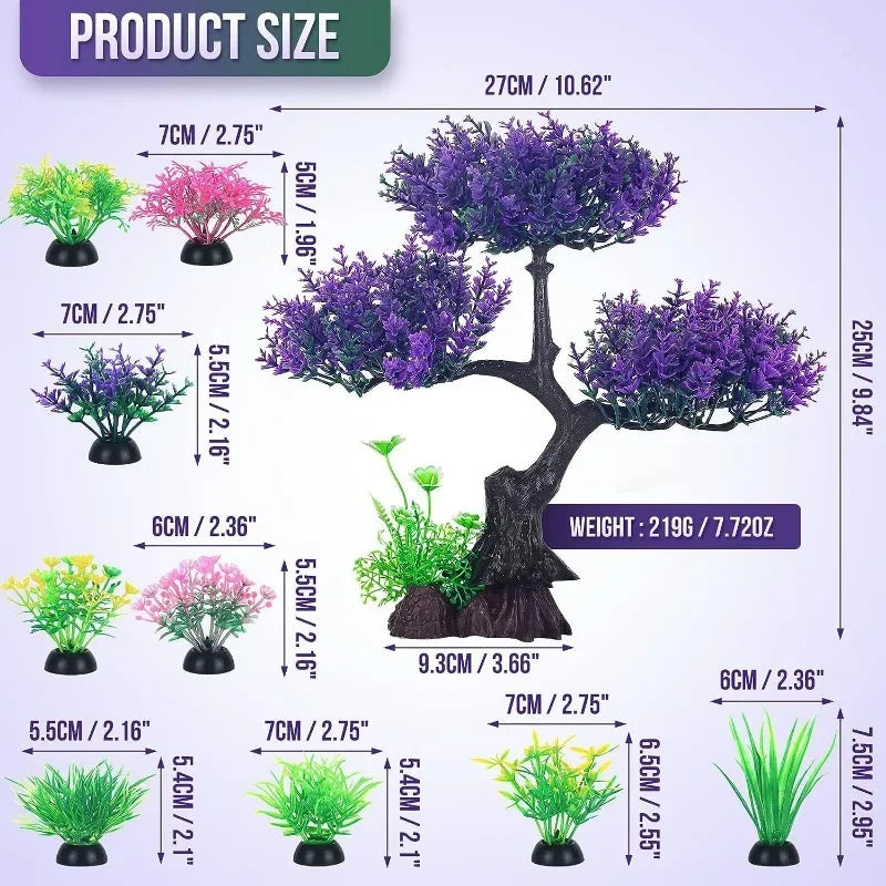 Aquarium plastic plantendecoratie