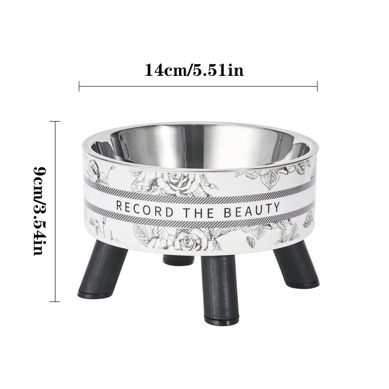 ElevateBowl RVS Hoogvoet Voerbak