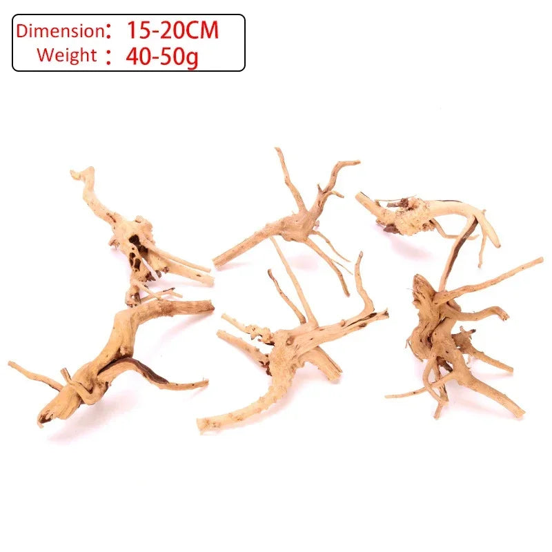 Houten aquariumornament