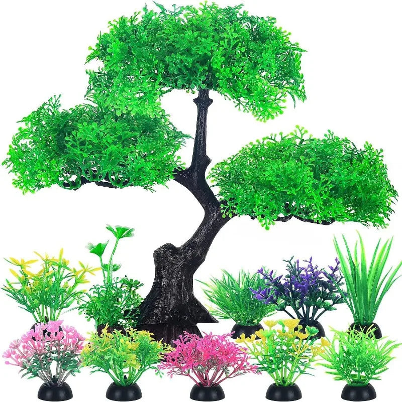 Aquarium plastic plantendecoratie