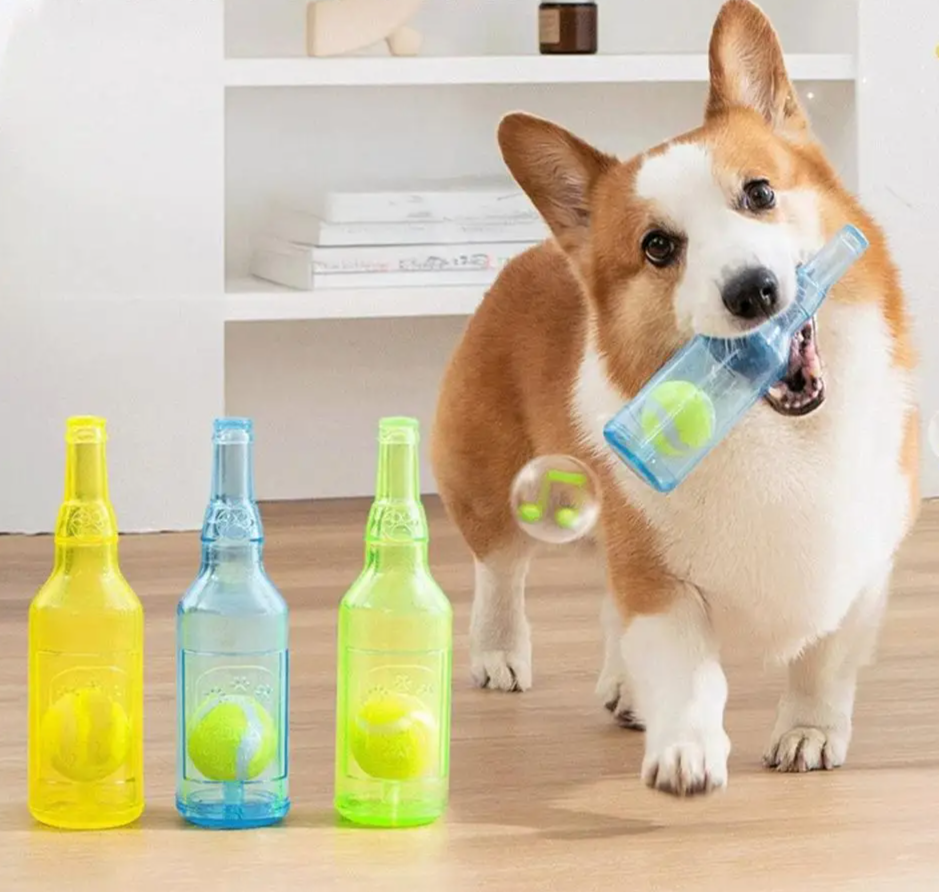 SnackBuddy Hondenspeeltje met Waterfles & Snackdispenser