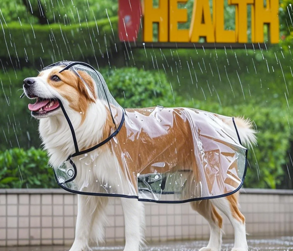 ClearPaw Transparante Regenjas voor Honden