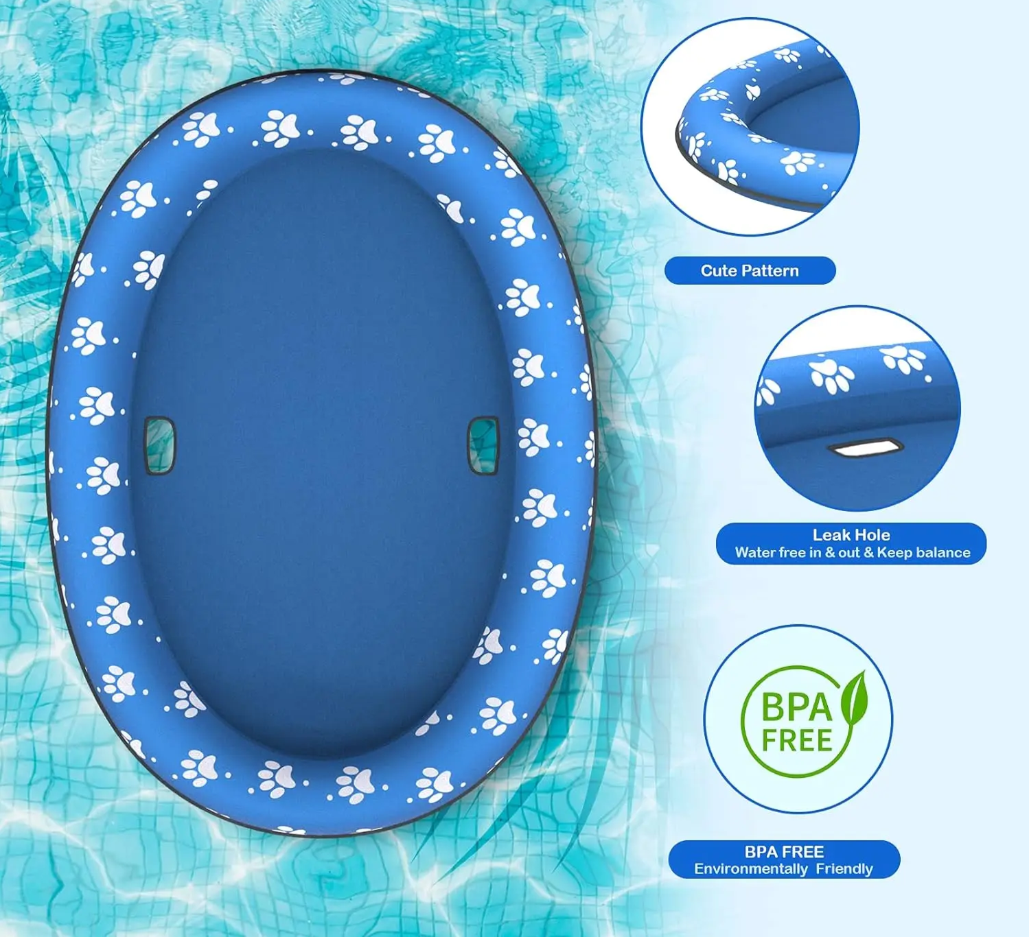 HYDROPAWS Opblaasbaar Hondenvlot