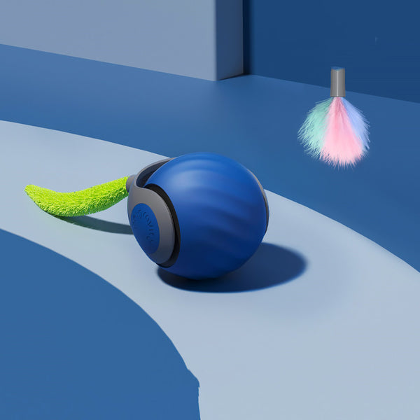 Interactieve Kattenbal met Neptail – USB-oplaadbaar Silicone Speelgoed