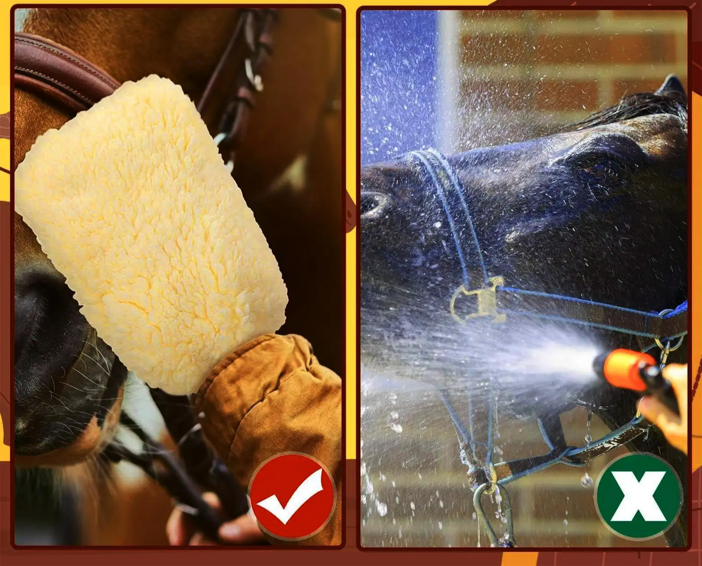 TickMitt Care – Zachte Grooming & Applicator Handschoen voor Paarden en Huisdieren