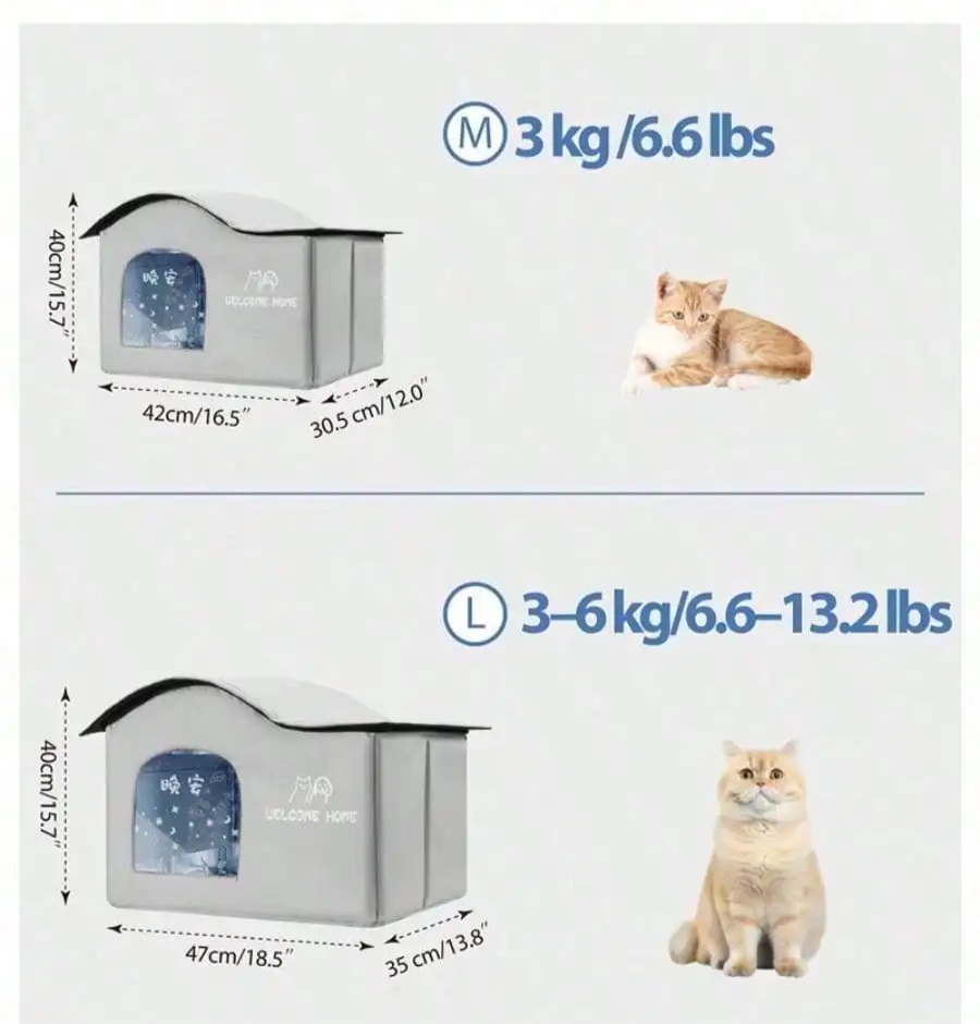 ThermaKool Opvouwbaar Isolerend Kattenhuis – 2-in-1 Verkoelend & Verwarmend met Ijspacks & Keerbaar Matras