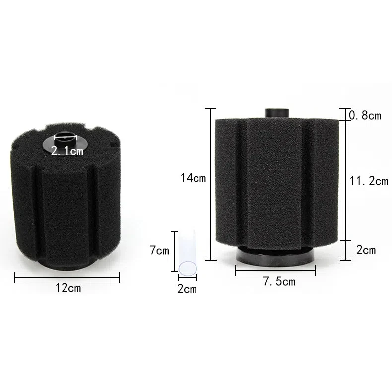 AquaPure Biochemische Sponsfilter voor Aquarium | Viskom, Luchtpomp en Skimmer Accessoire