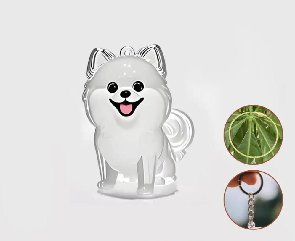MemoriPaw Honden Haar Bewaar Sleutelhanger