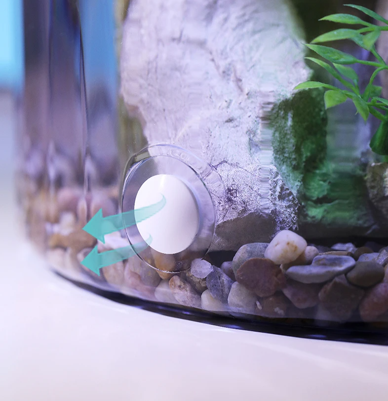 EcoFlow Kleine Ronde Vissenkom met Zuurstofrijk Water