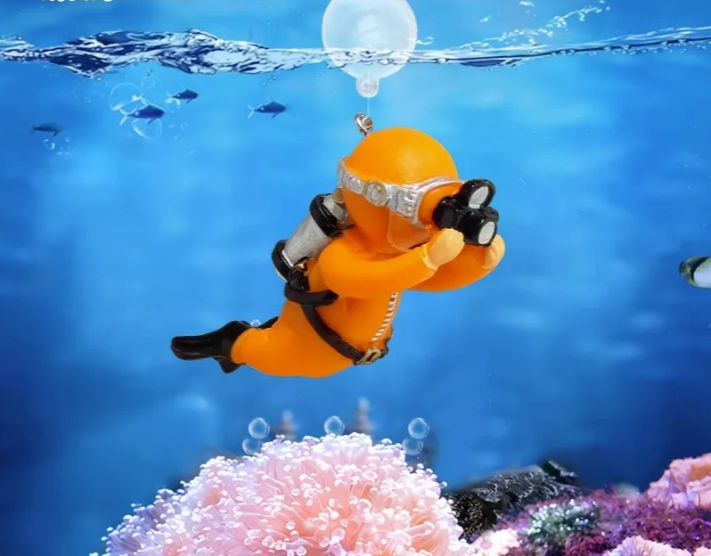 AquaFloat Drijvende Duiker Aquarium Decoratie