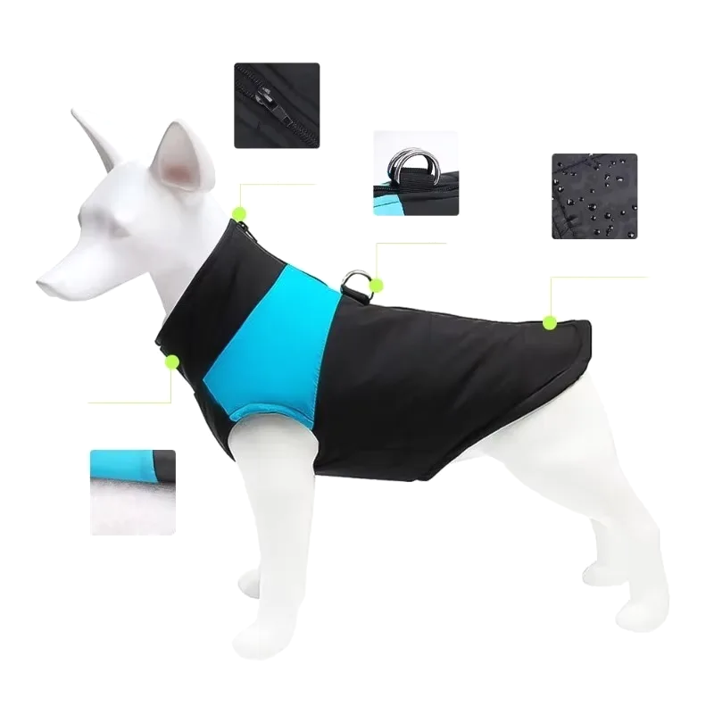 FurWarm – Waterdichte Warme Hondenjas met Rits & Padding