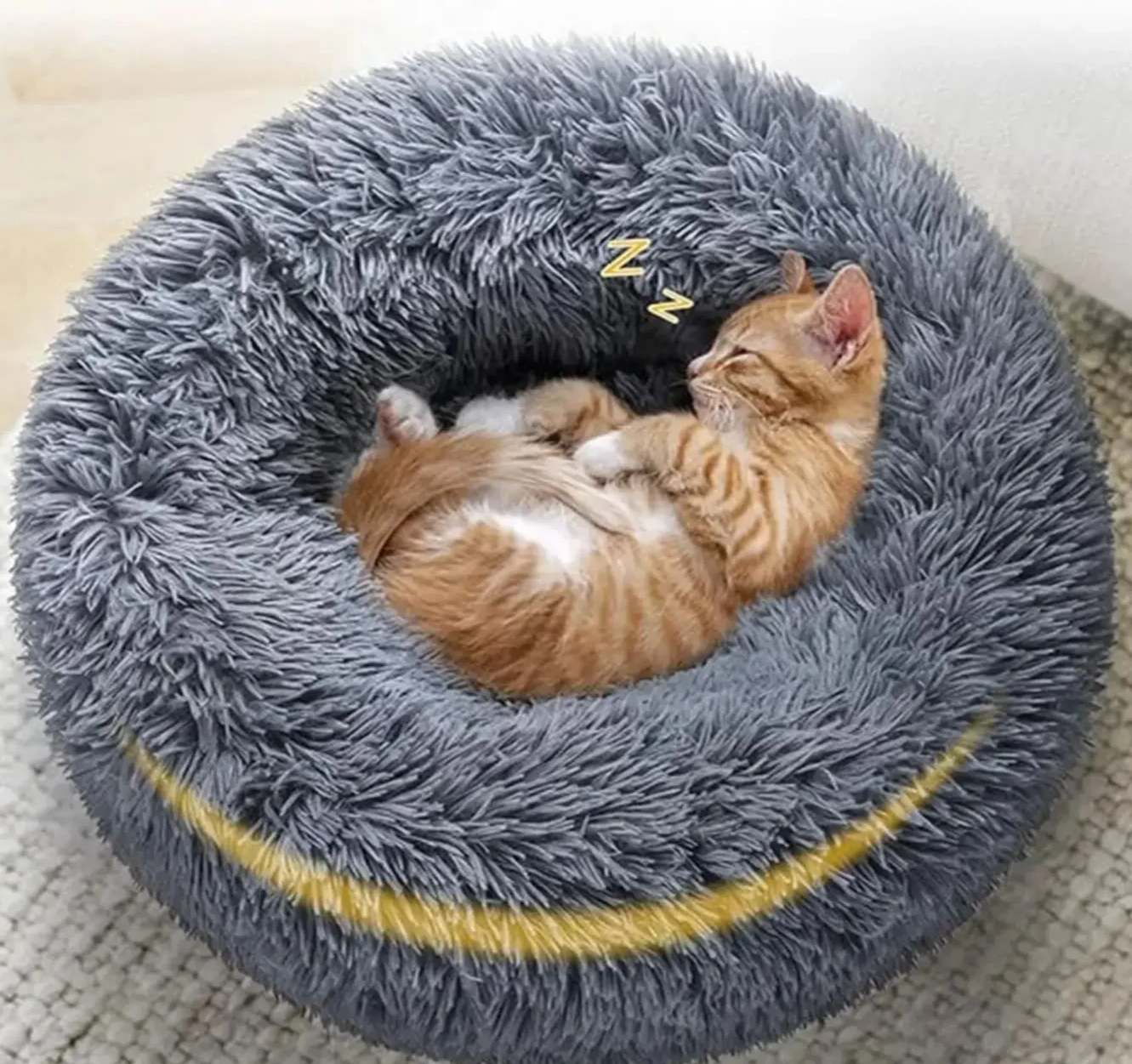 SnugNest Luxe Ronde Huisdiermand