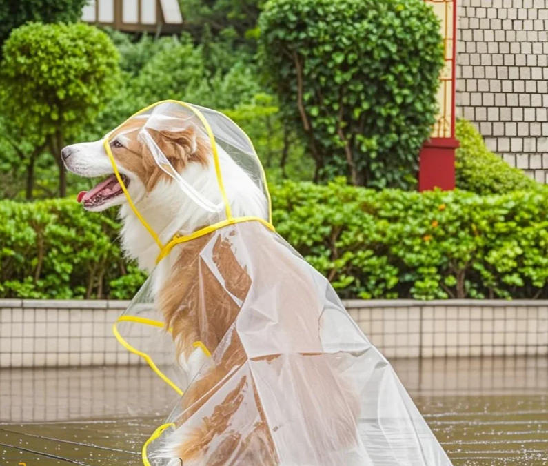 ClearPaw Transparante Regenjas voor Honden