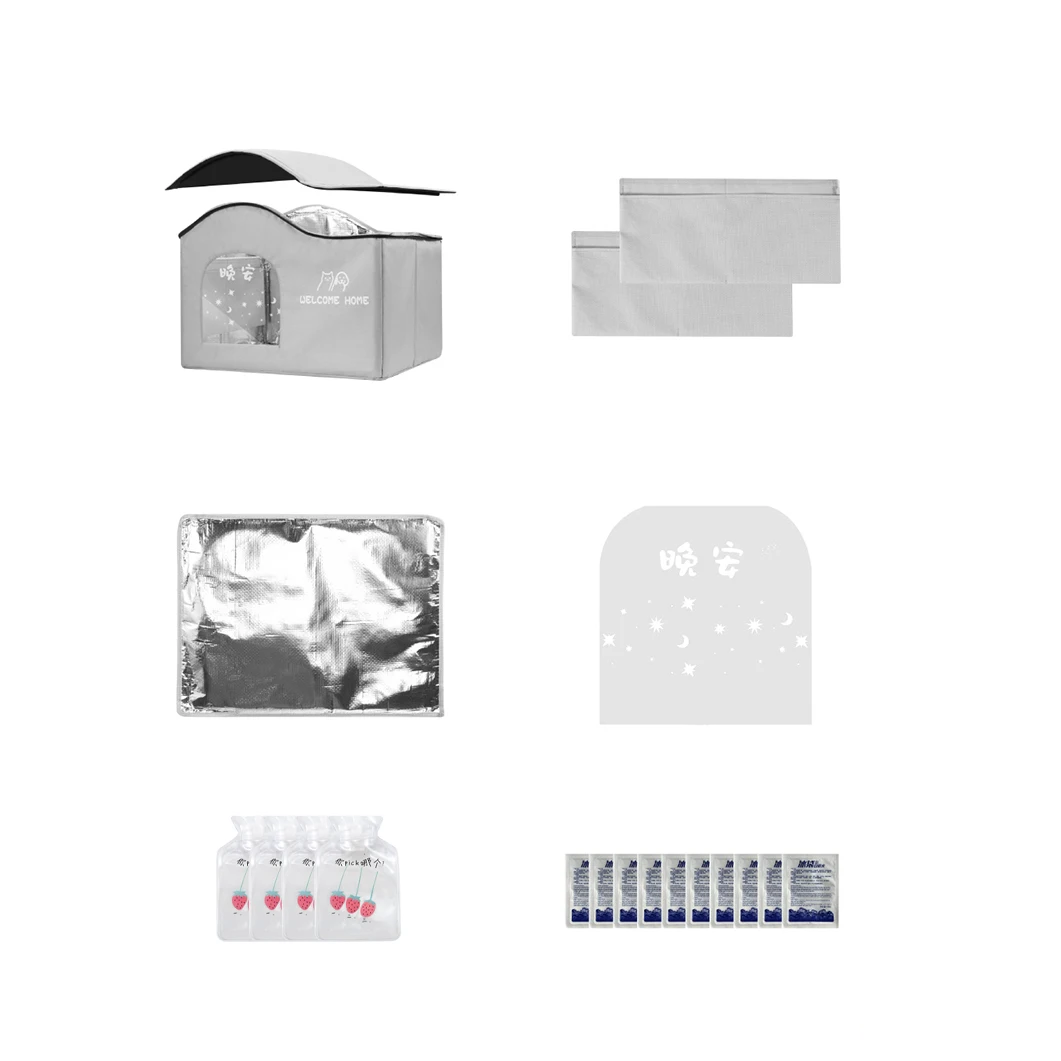 ThermaKool Opvouwbaar Isolerend Kattenhuis – 2-in-1 Verkoelend & Verwarmend met Ijspacks & Keerbaar Matras