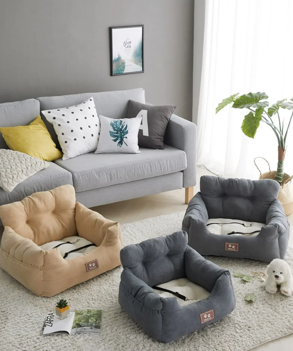 Dog Car Kennel – Afneembare en Wasbare Huisdierkennel voor Herfst & Winter