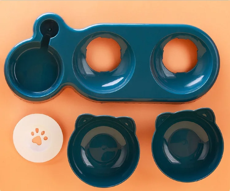 Drink & Eat 3-in-1 Kattenvoerbak Set met Waterdispenser