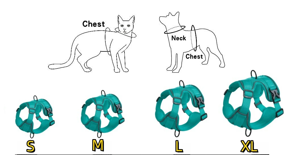 PawSecure Harnas & Lijn Set