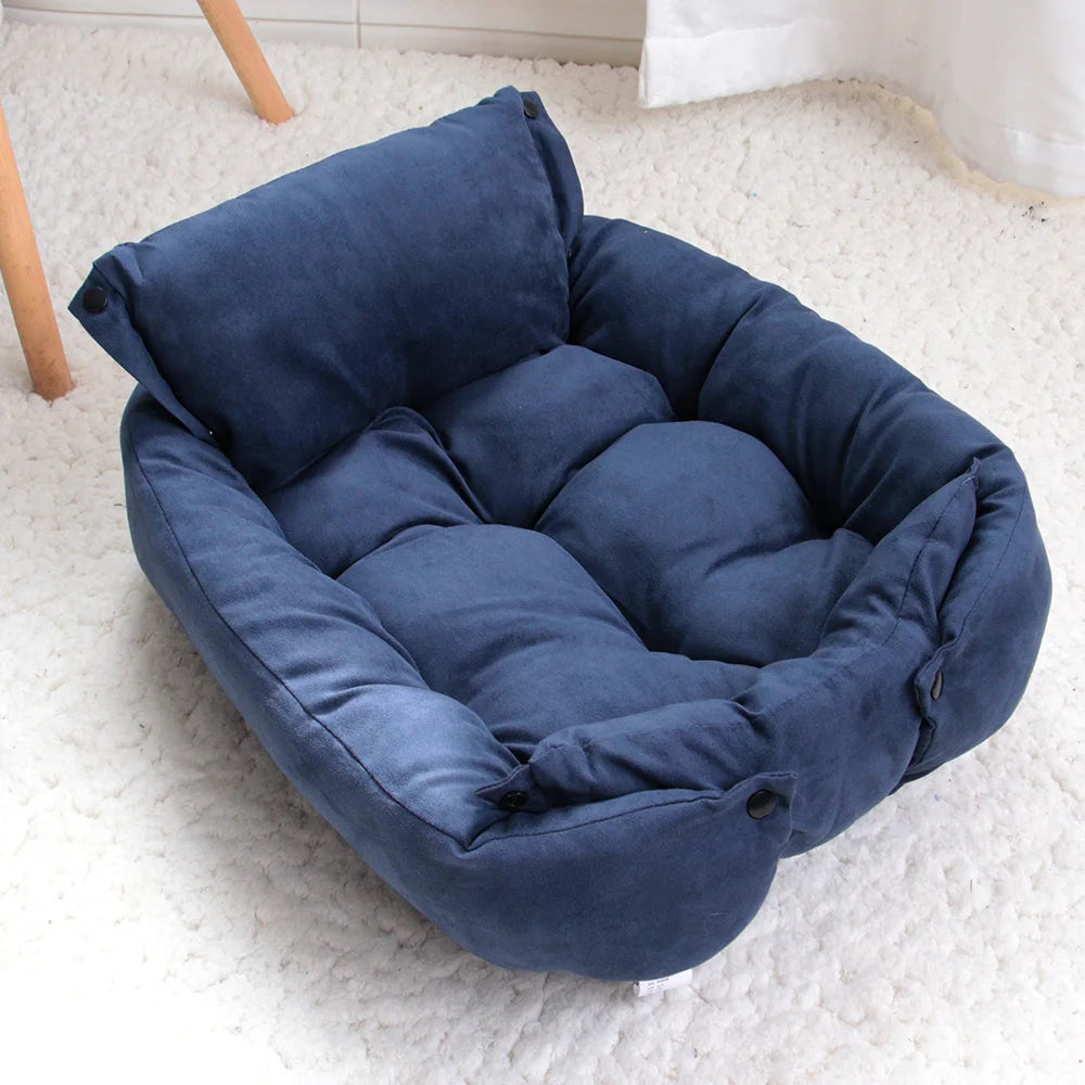 SnuggleNest 3-in-1 Honden- & Kattenbed – Multifunctioneel Warm Winterbed
