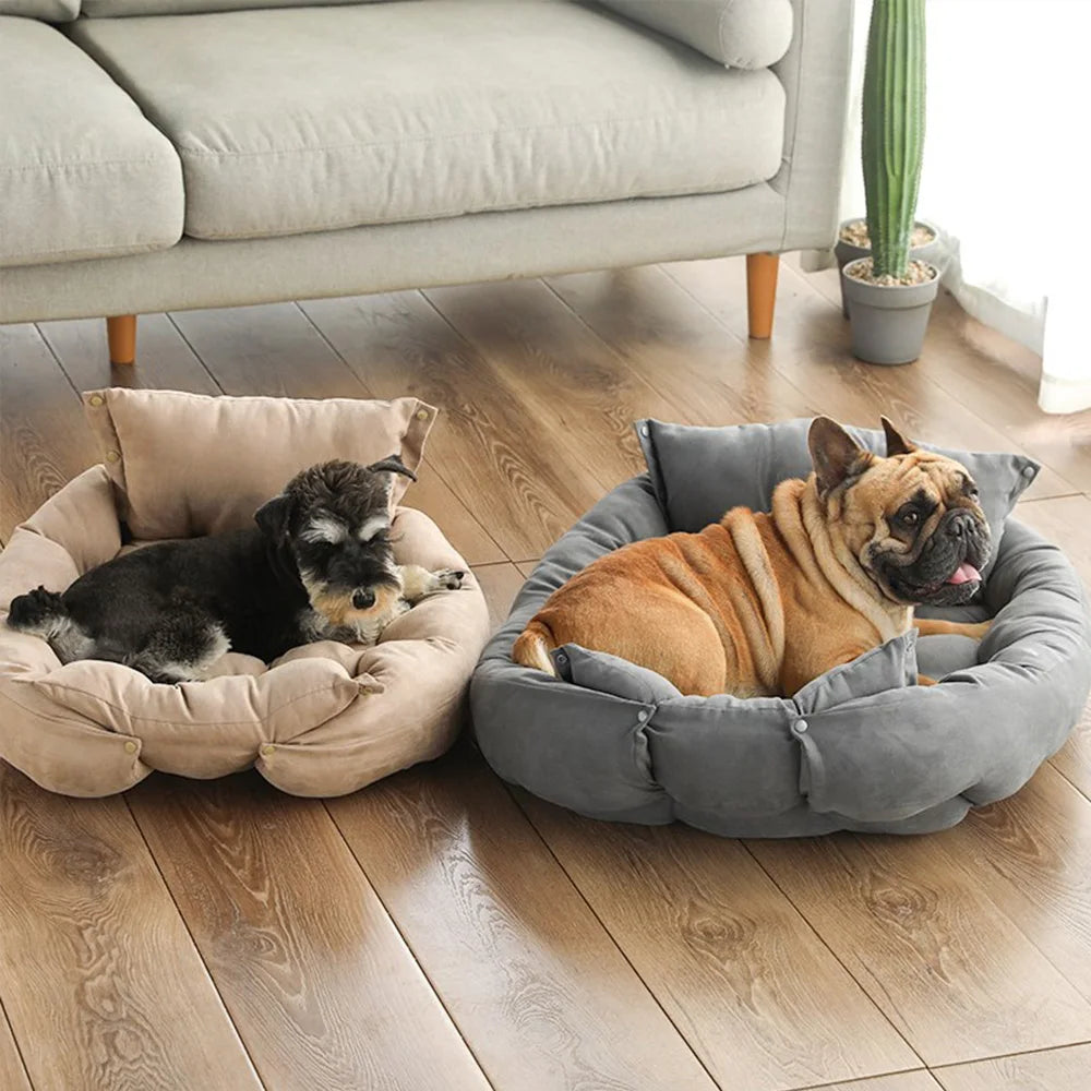 SnuggleNest 3-in-1 Honden- & Kattenbed – Multifunctioneel Warm Winterbed