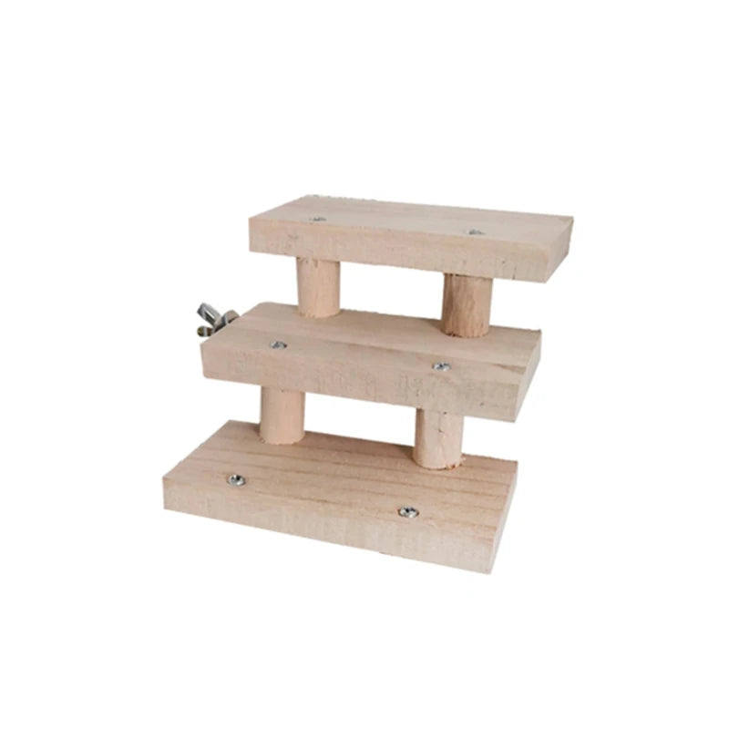 Houten hamsterladder meerlagig – 3 t/m 8 lagen – houtkleur