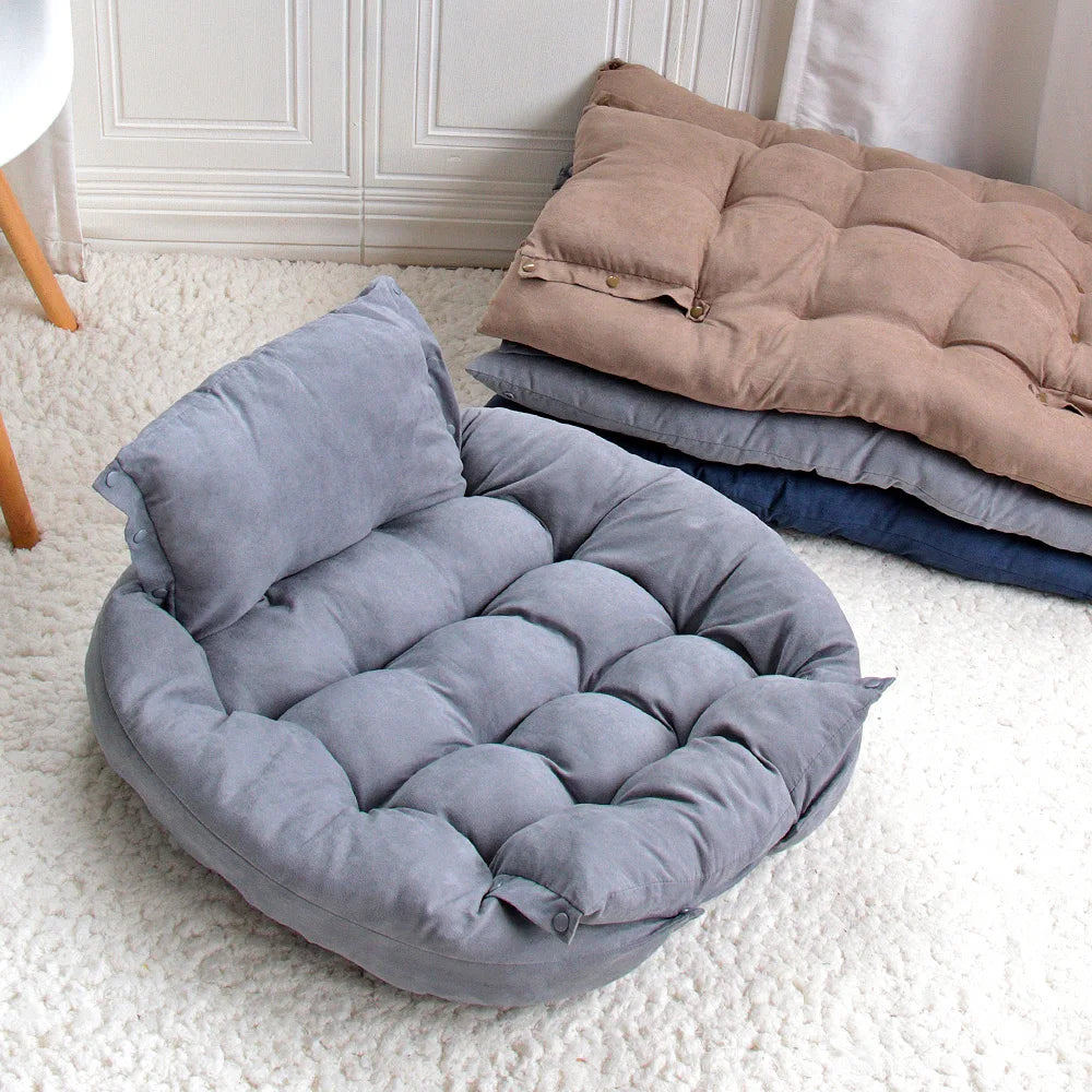 SnuggleNest 3-in-1 Honden- & Kattenbed – Multifunctioneel Warm Winterbed