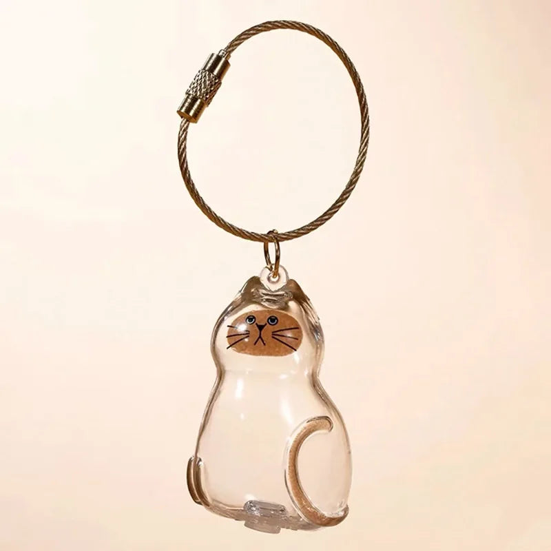 PawRemembrance – Kattenvormige Herdenkings Sleutelhanger met Haarbewaarcontainer