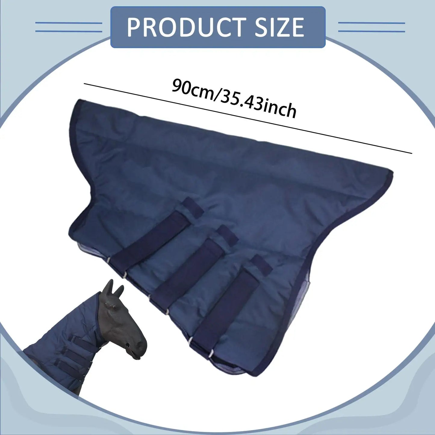 EquiTherm Shield – Waterafstotende Winter Halsbeschermer voor Paarden