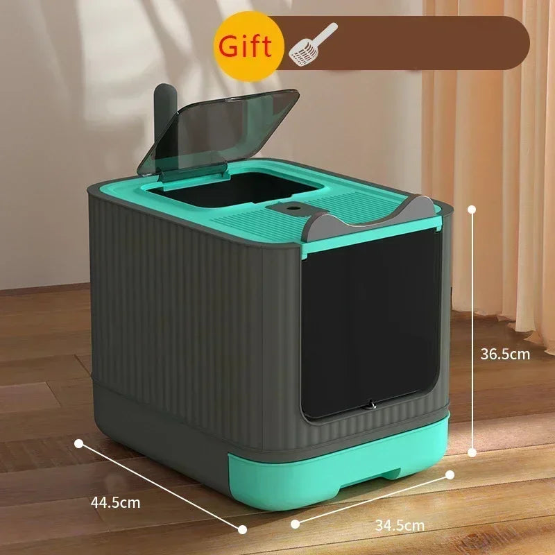 Gesloten Kattenbak met UV-sterilisatie – Groot & Hygiënisch Plastic