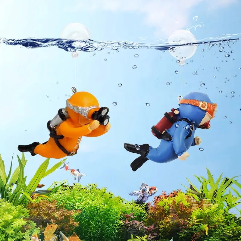 AquaFloat Drijvende Duiker Aquarium Decoratie