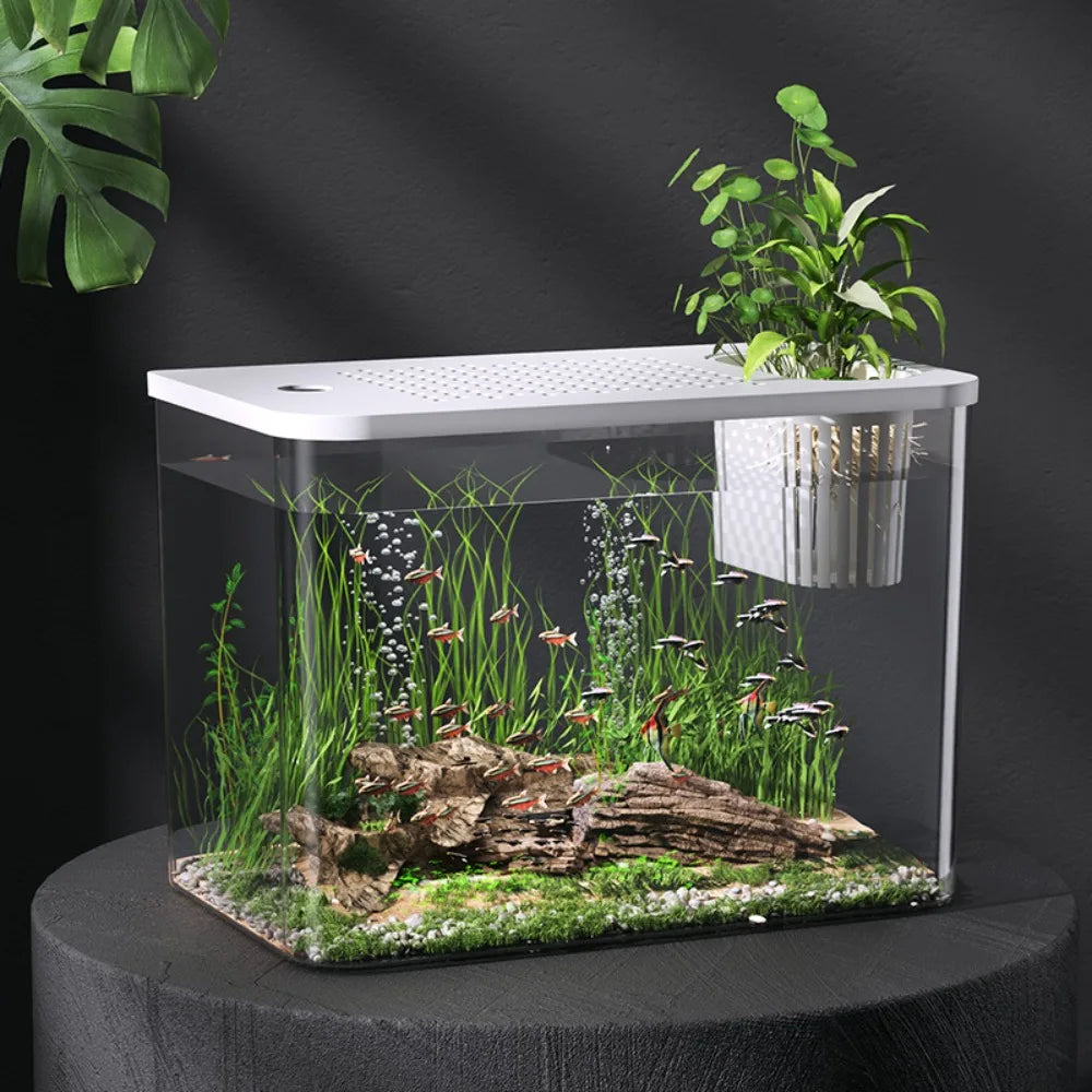 AquaView PET+ABS Aquarium met Deksel