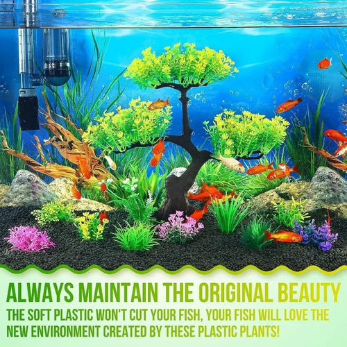 Aquarium plastic plantendecoratie