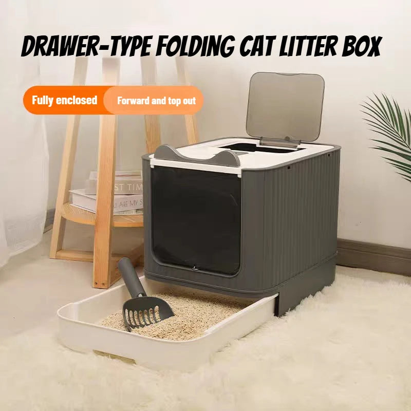 Gesloten Kattenbak met Geurfilter – Extra Groot & Spatwaterdicht Plastic