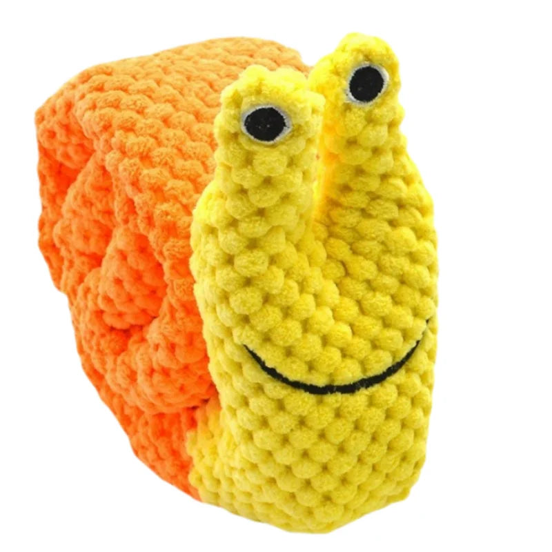 Pluchen snuffelspeeltje voor honden – slakkenvorm 20 cm meerkleurig