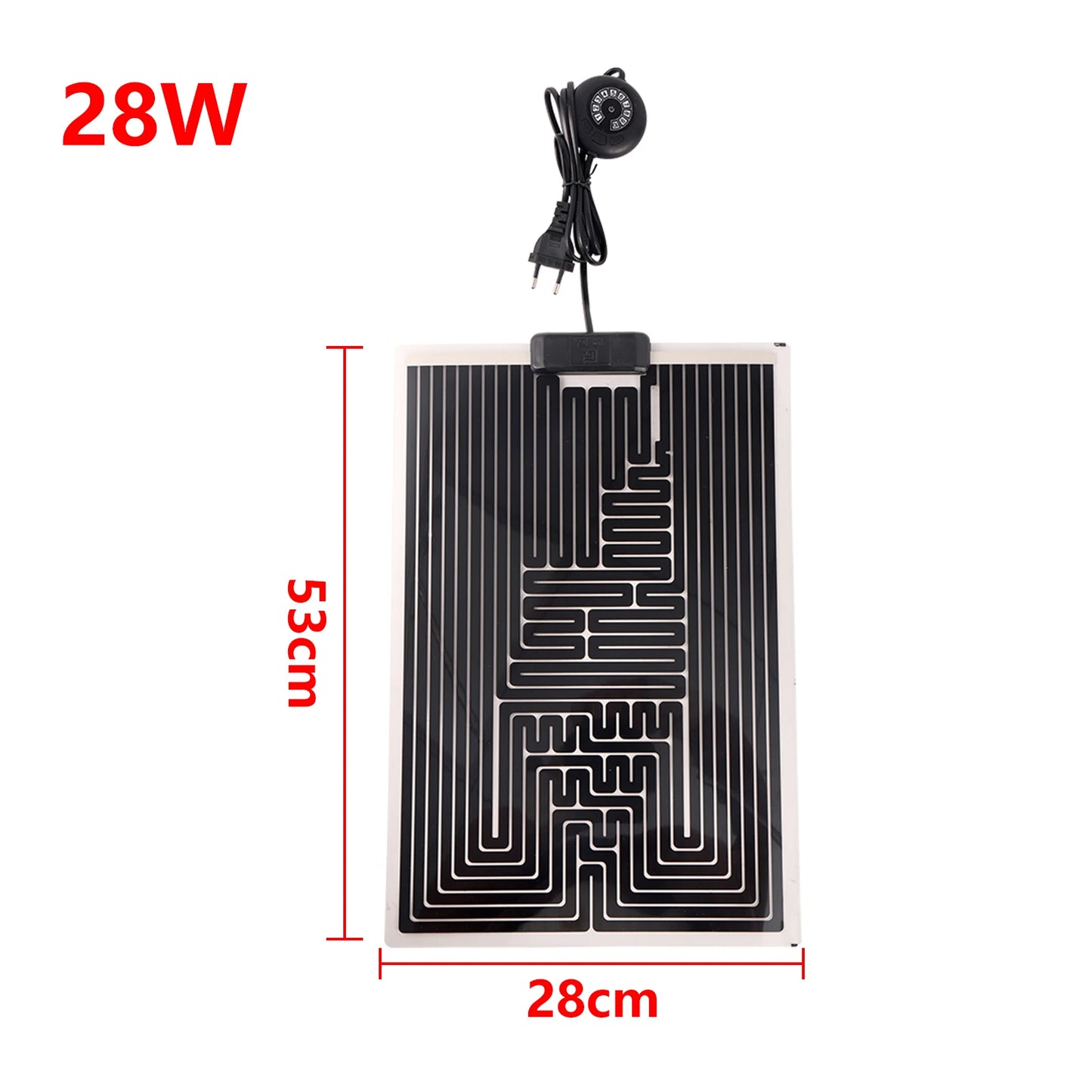 Verwarmingsmat met regelbare temperatuur