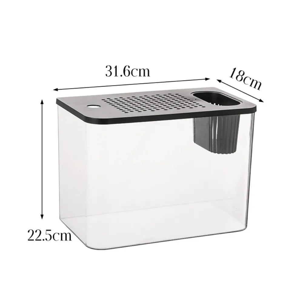 AquaView PET+ABS Aquarium met Deksel