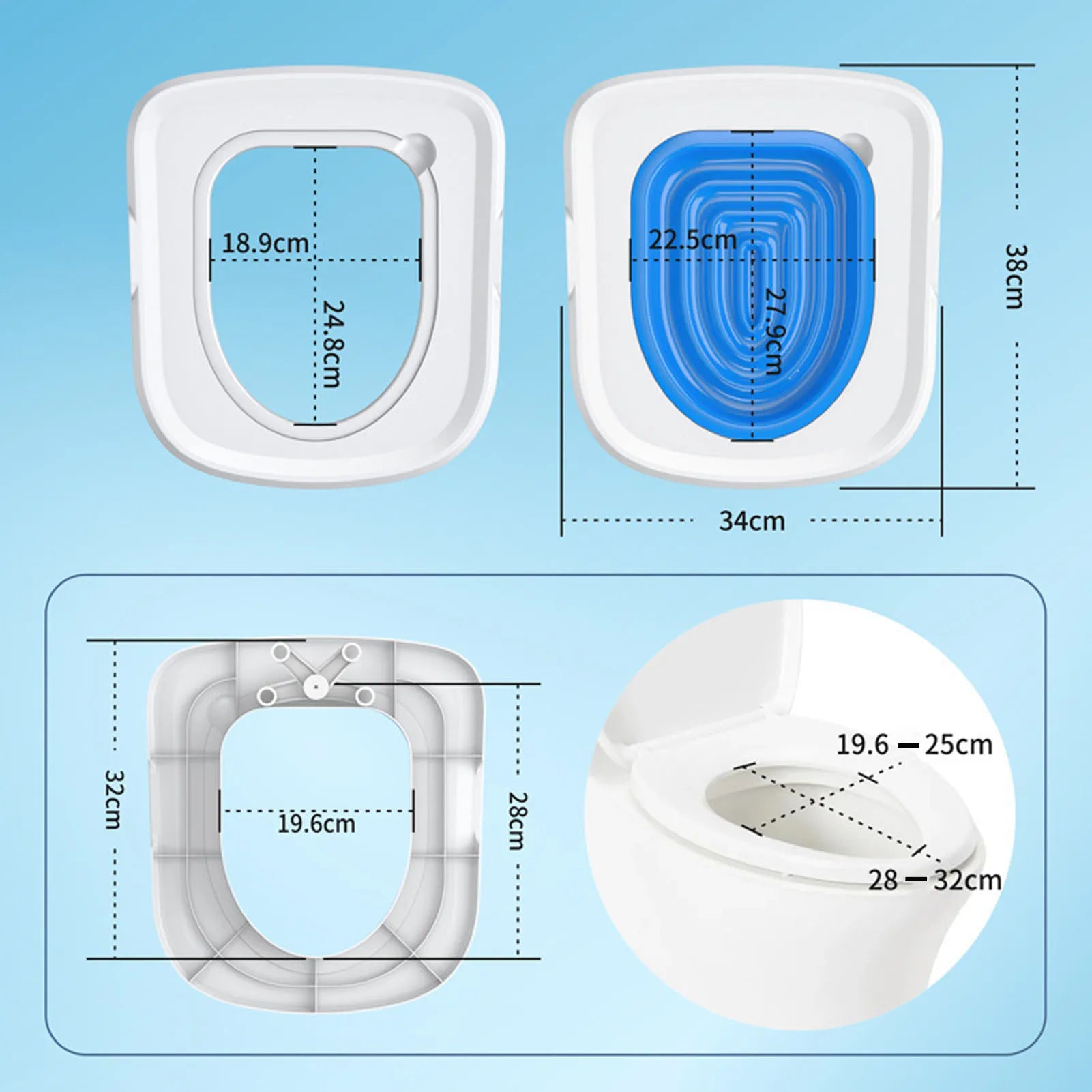 Verwijderbare kattentoiletset