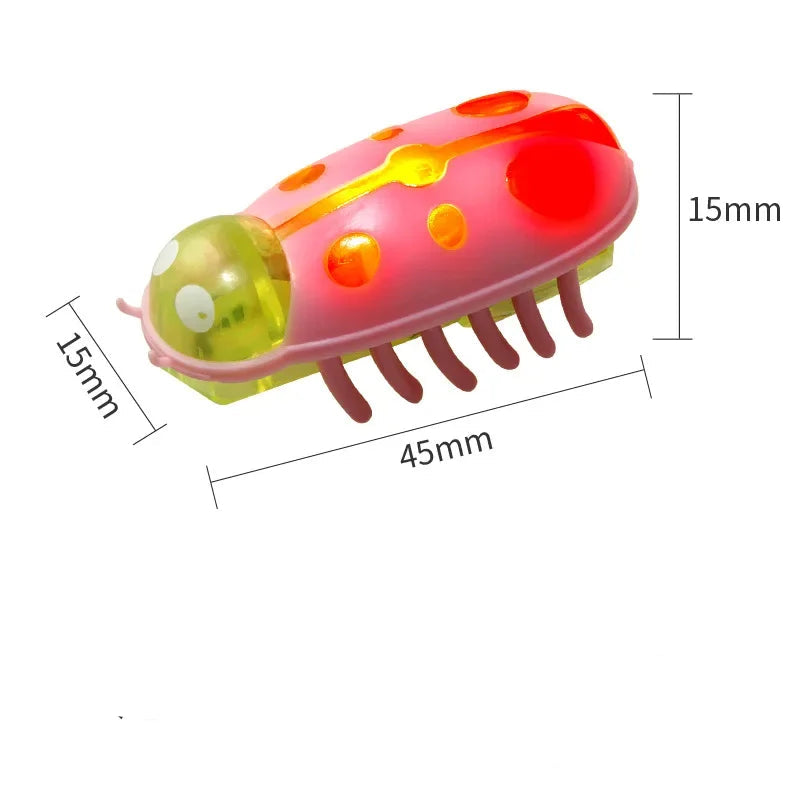 Interactief Elektrisch Katten Speelgoed – Trillende Kever, Felgekleurd