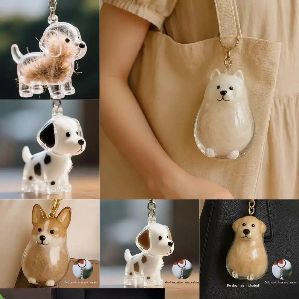 MemoriPaw Honden Haar Bewaar Sleutelhanger