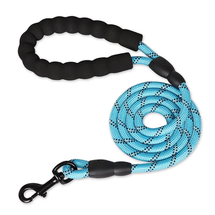Sterke Nylon Hondenriem 150cm, 200cm, 300cm – Met Zacht Handvat en Haak