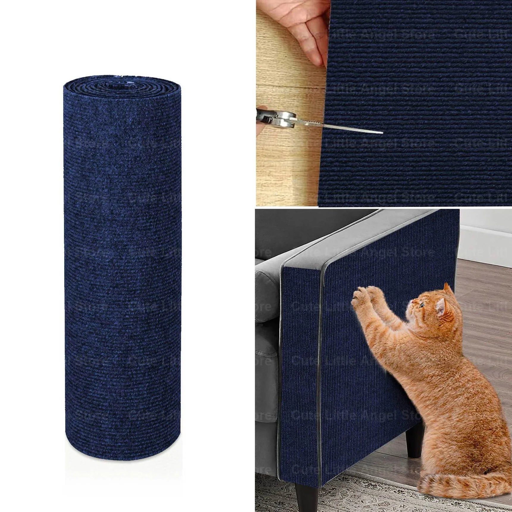 Krabmat Kat Zelfklevend Sisal – Op Maat Knipbaar Meubelbeschermer