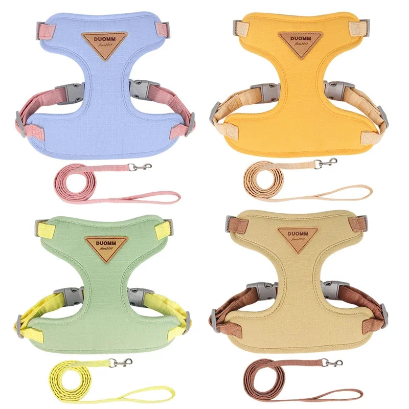 Puppy Harnas en Lijnset – Ademend Verstelbaar Vest Nylon XS-L